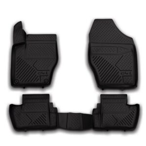 Novline Σετ Μπροστινά και Πίσω Πατάκια 4τμχ Τύπου Σκαφάκι για Citroen C4 2013-2018 Μαύρα Κωδικός: C000000186