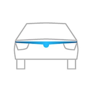 Heko Ανεμοθραύστης Καπό Αυτοκινήτου Σκούρο Φιμέ για 1τμχ Κωδικός: 02072