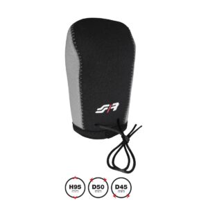 Simoni Racing Κάλυμμα για Πόμολο Ταχυτήτων Gear Knob 95x45mm Universal Μαύρο Κωδικός: SRGKCG