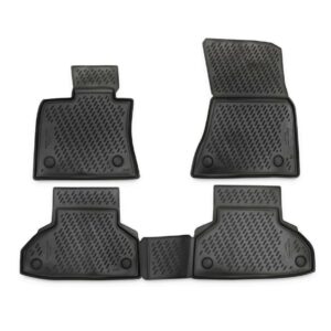 Novline Σετ Μπροστινά και Πίσω Πατάκια 4τμχ Τύπου Σκαφάκι για BMW X6 2014-2019 Γκρι Κωδικός: CARBMW00001G