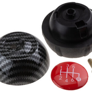 NTY Πόμολο Ταχυτήτων για Fiat 500 2007+ Κόκκινο Κωδικός: GZB-FT-021