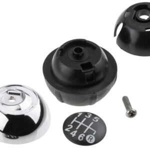 NTY Πόμολο Ταχυτήτων για Fiat 500 2007+ Ασημί Κωδικός: GZB-FT-023