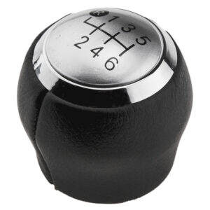 NTY Πόμολο 6 Ταχυτήτων για Toyota Auris / Avensis / Corolla / RAV 4 / Yaris Μαύρο/Ασημί Κωδικός: GZB-TY-003