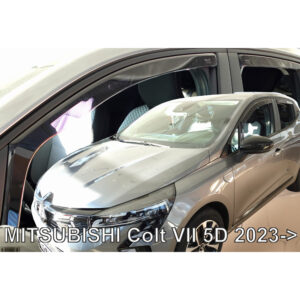 Heko Σετ Ανεμοθραύστες Αυτοκινήτου Μπροστινοί και Πίσω Σκούρο Φιμέ για Mitsubishi Colt 2023+ 4τμχ Κωδικός: 23382