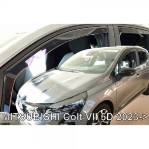 Heko Σετ Ανεμοθραύστες Αυτοκινήτου Μπροστινοί και Πίσω Σκούρο Φιμέ για Mitsubishi Colt 2023+ 4τμχ Κωδικός: 23382