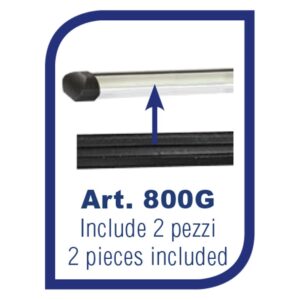 K39 Ελαστικό Κάλυμμα για Υποδοχή T-track για Μπάρες Lion/King 2τμχ Κωδικός: K39-800G