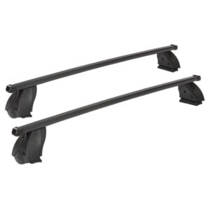 K39 Μπάρες Οροφής Ατσάλινες 112εκ. Universal για Αυτοκίνητα με Εργοστασιακές Μπάρες (Σετ με πόδια) Μαύρες Κωδικός: K39-BSM112