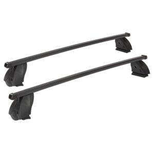 K39 Μπάρες Οροφής Ατσάλινες K1 Medium 130εκ. Universal για Αυτοκίνητα με Εργοστασιακές Μπάρες (Σετ χωρίς πόδια) Μαύρες Κωδικός: K39-BSM130