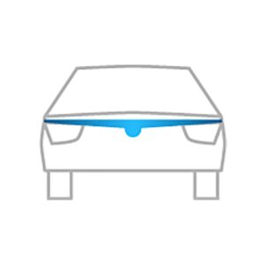 Heko Ανεμοθραύστης Αυτοκινήτου Μπροστινοί Σκούρο Φιμέ για Audi A6 1τμχΚωδικός: 02116