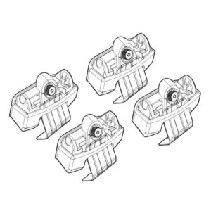 Nordrive Πόδια για Μπάρες Οροφής 4τμχ Κωδικός: N21246