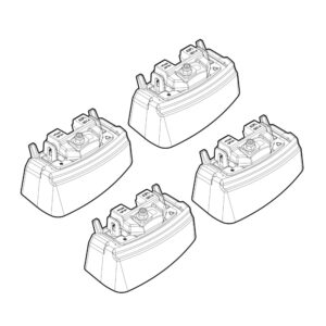 Lampa Σετ Μπροστινά και Πίσω Πατάκια 4τμχ για Mercedes-Benz C Class 2021+ Μαύρα Κωδικός: L2463.6