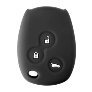 Θήκη Κλειδιού Type-1 από Σιλικόνη με 3 Κουμπιά για Dacia σε Μαύρο Χρώμα Κωδικός: L0157.0