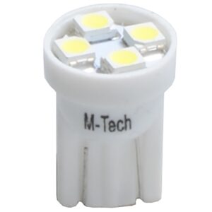 M-Tech Λάμπα Αυτοκινήτου & Μοτοσυκλέτας T10 / W2.1X9.5D / W5W LED Λευκό 12V