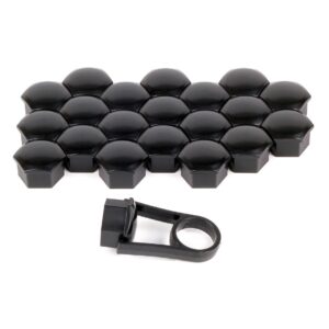 Lampa Καπάκια Μπουλονιών /Παξιμαδιών 17mm Πλαστικά Μαύρα Κοντά ABS 20τμx M17x17mm για Κλειδί No 17 20τμχ Κωδικός: L0224.8