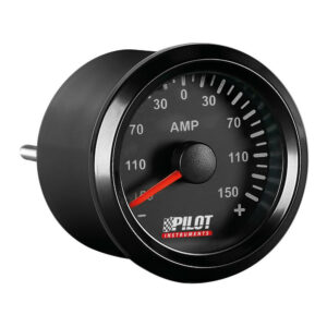 Αμπερομετρο Αναλογικο Μαυρο Λευκο Φως Black Analogue Series 9-32v 52mm Lampa L1013.4 Κωδικός: L1013.4