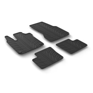 Lampa Σετ Μπροστινά και Πίσω Πατάκια 4τμχ Τύπου Σκαφάκι για Smart ForFour Μαύρα Κωδικός: L2440.2