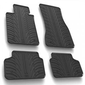 Lampa Σετ Μπροστινά και Πίσω Πατάκια 4τμχ Τύπου Σκαφάκι για BMW Σειρά 5 2017 Μαύρα Κωδικός: L2450.3