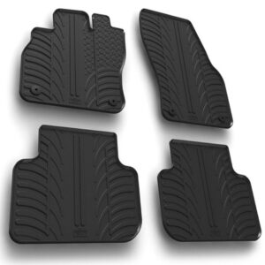 Lampa Σετ Μπροστινά και Πίσω Πατάκια 4τμχ Τύπου Σκαφάκι για Audi Q3 Μαύρα Κωδικός: L2454.2