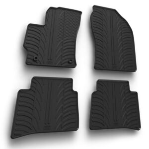 Lampa Σετ Μπροστινά και Πίσω Πατάκια 4τμχ Τύπου Σκαφάκι για Toyota Corolla 2019 Μαύρα Κωδικός: L2454.6