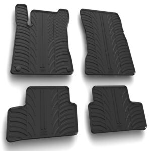 Lampa Σετ Μπροστινά και Πίσω Πατάκια 4τμχ Τύπου Σκαφάκι για Mercedes-Benz CLA Class 2019 Μαύρα Κωδικός: L2455.7