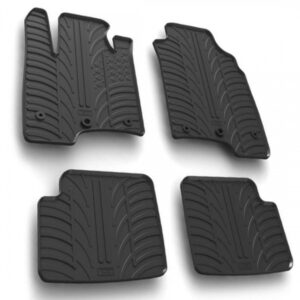 Lampa Σετ Μπροστινά και Πίσω Πατάκια 4τμχ για Fiat Panda Μαύρα Κωδικός: L2459.6