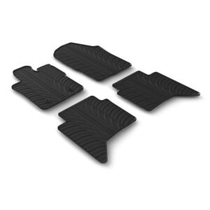 Lampa Σετ Μπροστινά και Πίσω Πατάκια 4τμχ Τύπου Σκαφάκι για Ford Ranger / Raptor 2022+ Μαύρα Κωδικός: L2466.8