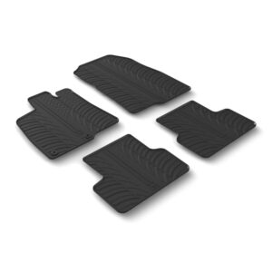 SuMisura Σετ Μπροστινά και Πίσω Πατάκια 4τμχ για Peugeot 3008 Μαύρα Κωδικός: 24684