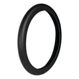 Lampa Κάλυμμα Τιμονιού Αυτοκινήτου Skin-Cover Elasticized με Διάμετρο 35-37εκ. Δερμάτινο Μαύρο