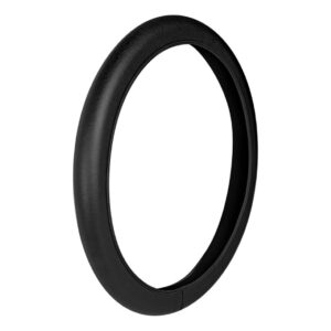 Lampa Κάλυμμα Τιμονιού Αυτοκινήτου Skin-Cover Elasticized με Διάμετρο 38-40εκ. Δερμάτινο Μαύρο