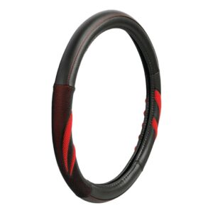 Lampa Κάλυμμα Τιμονιού Αυτοκινήτου Suzuka με Διάμετρο 37-39εκ. από Δερματίνη Κόκκινο