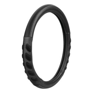 Lampa Κάλυμμα Τιμονιού Αυτοκινήτου με Διάμετρο 37-39εκ. από Δερματίνη Γκρι