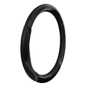 Lampa Κάλυμμα Τιμονιού Αυτοκινήτου Silverstone με Διάμετρο 37-39εκ. από Δερματίνη Μαύρο