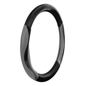 Lampa Κάλυμμα Τιμονιού Αυτοκινήτου Silverstone με Διάμετρο 37-39εκ. από Δερματίνη Γκρι