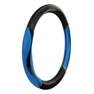 Lampa Κάλυμμα Τιμονιού Αυτοκινήτου Silverstone με Διάμετρο 37-39εκ. από Δερματίνη Μπλε