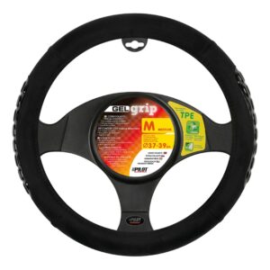Lampa Κάλυμμα Τιμονιού Αυτοκινήτου Gel Grip με Διάμετρο 37-39εκ. Μικροϊνών Μαύρο