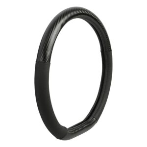 Lampa Κάλυμμα Τιμονιού Αυτοκινήτου Le Mans με Διάμετρο 37-39εκ. από Δερματίνη Μαύρο