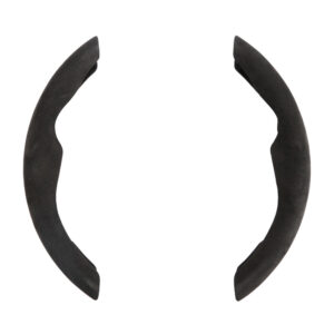 Lampa Κάλυμμα Τιμονιού Αυτοκινήτου Μικροϊνών Μαύρο με Μαύρη Ραφή