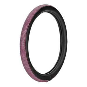 Lampa Κάλυμμα Τιμονιού Αυτοκινήτου με Διάμετρο 35-37εκ. από Δερματίνη Ροζ