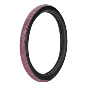 Lampa Κάλυμμα Τιμονιού Αυτοκινήτου με Διάμετρο 37-39εκ. από Δερματίνη Ροζ