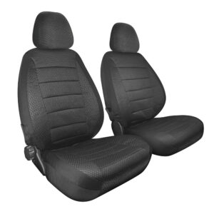 Travel Easy Fit Universal Camper Seat Covers 2 Pcs Black