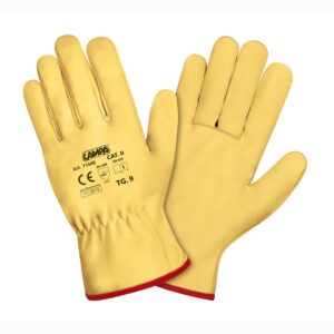 Lampa Γάντια Εργασίας Οδηγού Κίτρινα Δερμάτινα