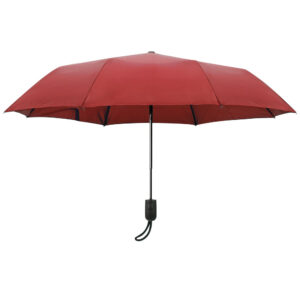 Lampa Compact Midi Αντιανεμική Αυτόματη Ομπρέλα Βροχής Σπαστή Μπορντό