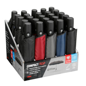 Lampa Ομπρελες Compact Top Φ97cm Αντιανεμ Αυτοματο Ανοιγμα Κλεισιμο Διαφορα Χρωματα 31x31x24cm Σταντ 25 Τεμ L9961.2