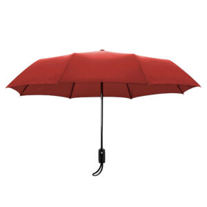 Lampa Compact Top Αντιανεμική Αυτόματη Ομπρέλα Βροχής Σπαστή Μπορντό