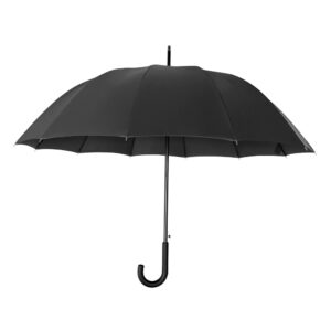 Lampa Αντιανεμική Αυτόματη Ομπρέλα Βροχής Σπαστή Μαύρη