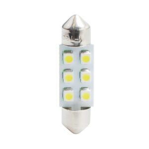 M-Tech Λάμπες Αυτοκινήτου & Μοτοσυκλέτας 6xSMD3528 C5W LED Κίτρινο 12V 0.48W 2τμχ