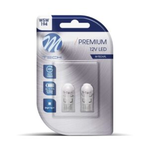 M-Tech Λάμπες Αυτοκινήτου T10 / W5W / W2.1X9.5D Canbus LED Πορτοκαλί 0.6W 2τμχ