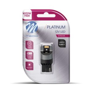 M-Tech Λάμπα Αυτοκινήτου WY21W / T20 / W3x16d Canbus LED Πορτοκαλί 12-24V