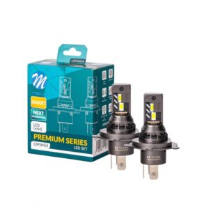 M-Tech Λάμπες Αυτοκινήτου Premium Smart Series H4 Canbus LED 6000K Ψυχρό Λευκό 12V 35W 2τμχ