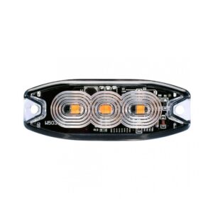 AMiO Στρόμπο Φάρος Αυτοκινήτου LED 12/24V 9cm - Πορτοκαλί /AM Κωδικός: 02297